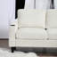 Canapé modulaire confortable en chenille avec rangement et porte-gobelet-395880123