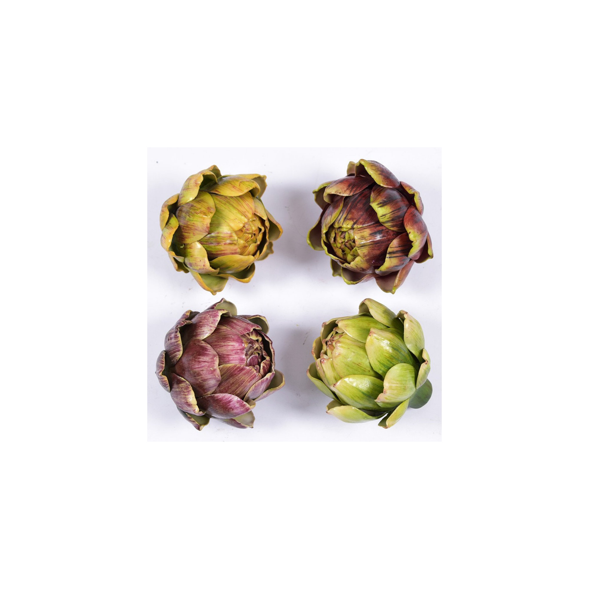 Artificial Artichokes Fake Vegetables And Fruits For Summer Kitchen Wedding Bowl And Vase Decorations, Green