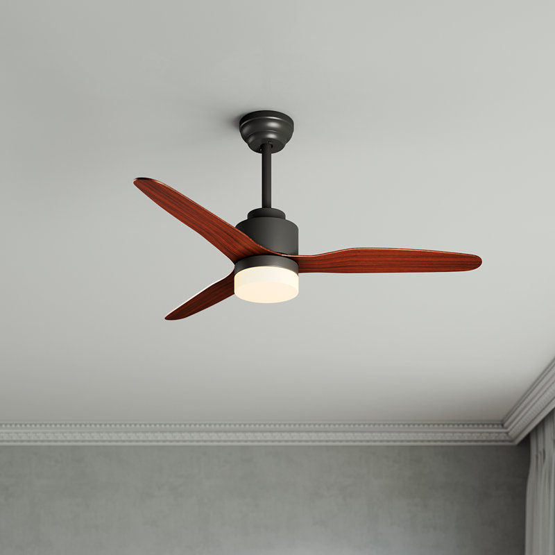 Ventilateur de plafond standard à 3 pales Mukundan avec télécommande et ensemble d'éclairage inclus