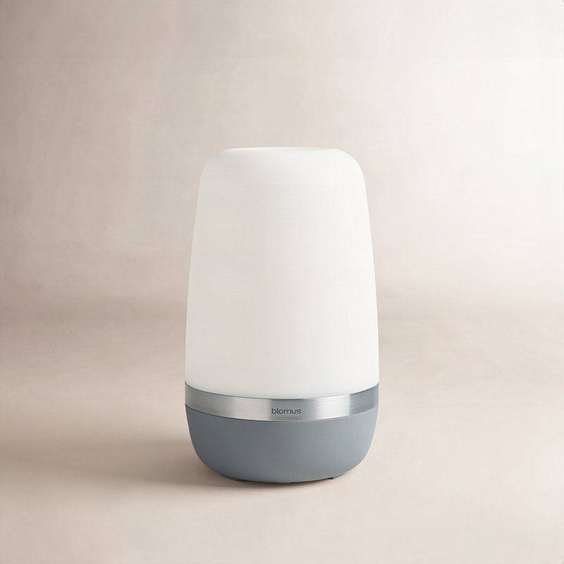 Lampe de table extérieure rechargeable SPIRIT, Blanc / gris, H 9,8 po x l 5,9 po x P 5,9 po