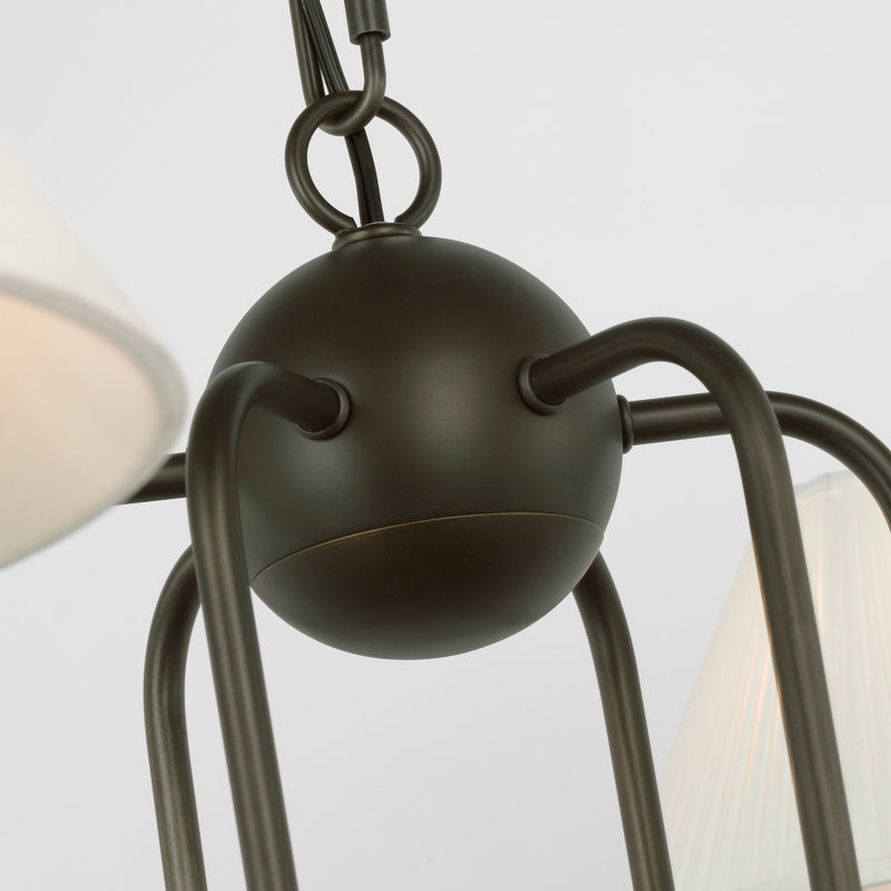 Ingela 6 - Light Metal Chandelier by Amber Lewis