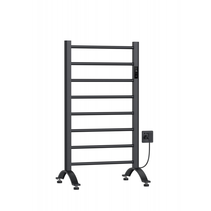 chauffe-serviettes électrique mat, Noir mat