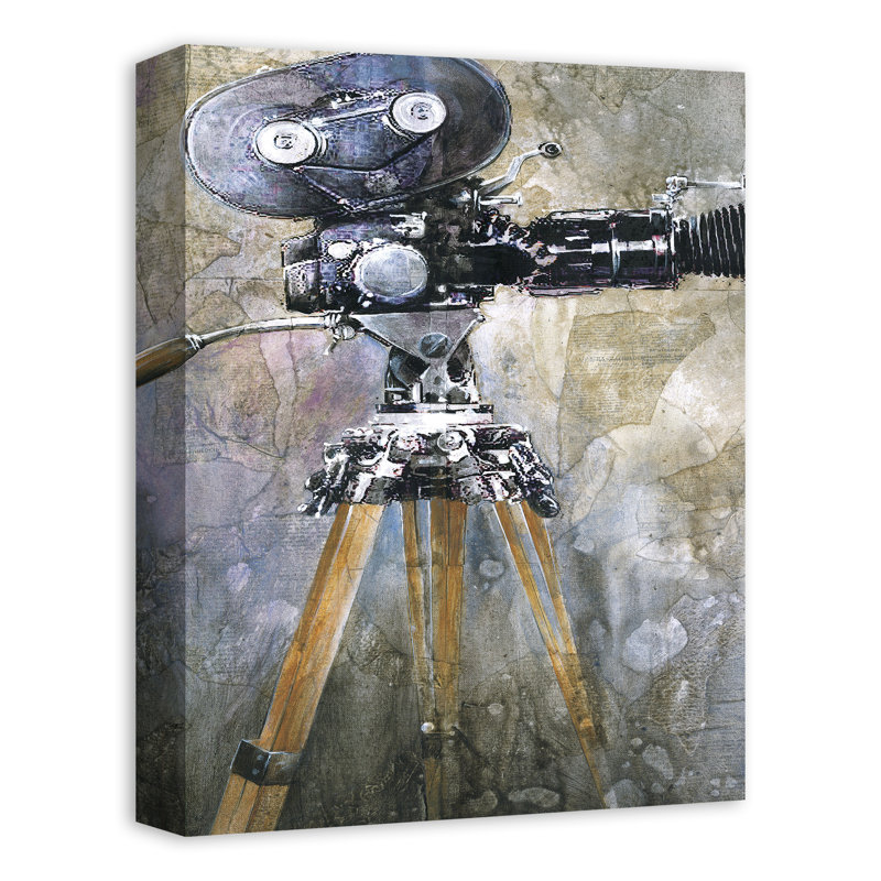 " Camera Painting ", 16" H x 12" W x 1.25" D, No Frame
