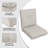 2-piece High Back Patio Chair Cushion Set