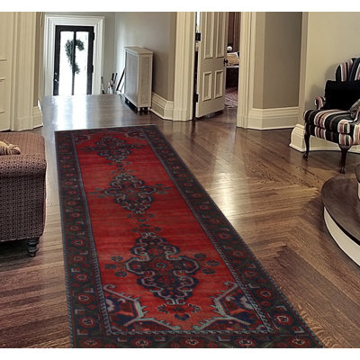 Janiera One-of-a-Kind 3'2" X 10'1" 1980s Runner Wool Area Rug in