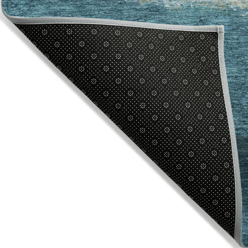 Machine Washable Indoor/Outdoor Arline ACN2169 Striped Rug, Rectangle 3' x 5'