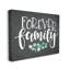 "Forever Family" Motivation, plante eucalyptus vert, art mural sur plaque par ND Art-64217087-64217088