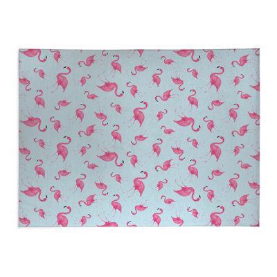 Summer Flamingo Lightweight Non-Slip Kitchen Mat