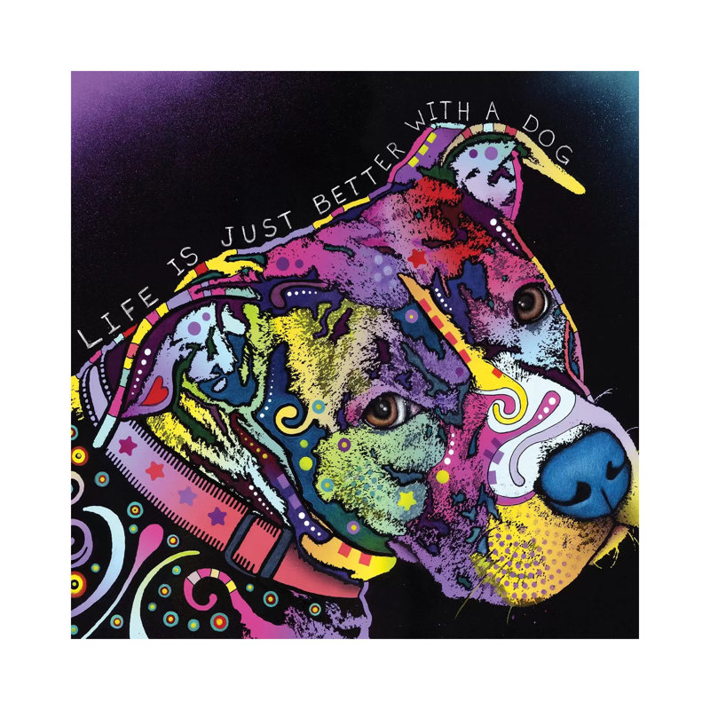 Life Is Just Better by Dean Russo - Print on Canvas, 93.98 cm H x 93.98 cm W, No Frame