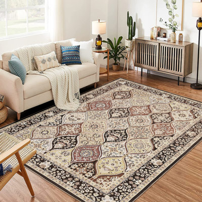 Tapis treillis rectangulaire marocain