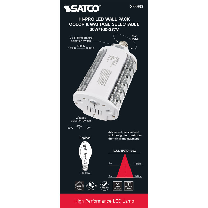 30 Watt White LED Bulb