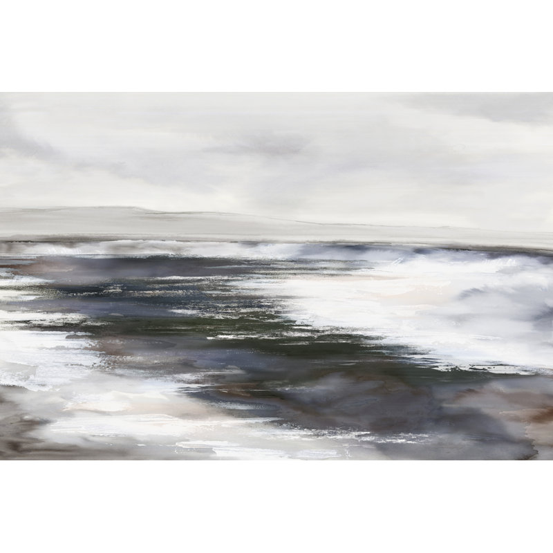 «Hues of Indgio I» par Eva Watts - impression sur toile tendue, H 32 po x l 48 po x P 1,25 po