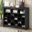 Versatile Modern Shoe Console with Curved Base for Various Rooms, Perfect for Organized and Stylish Storage-1888983905