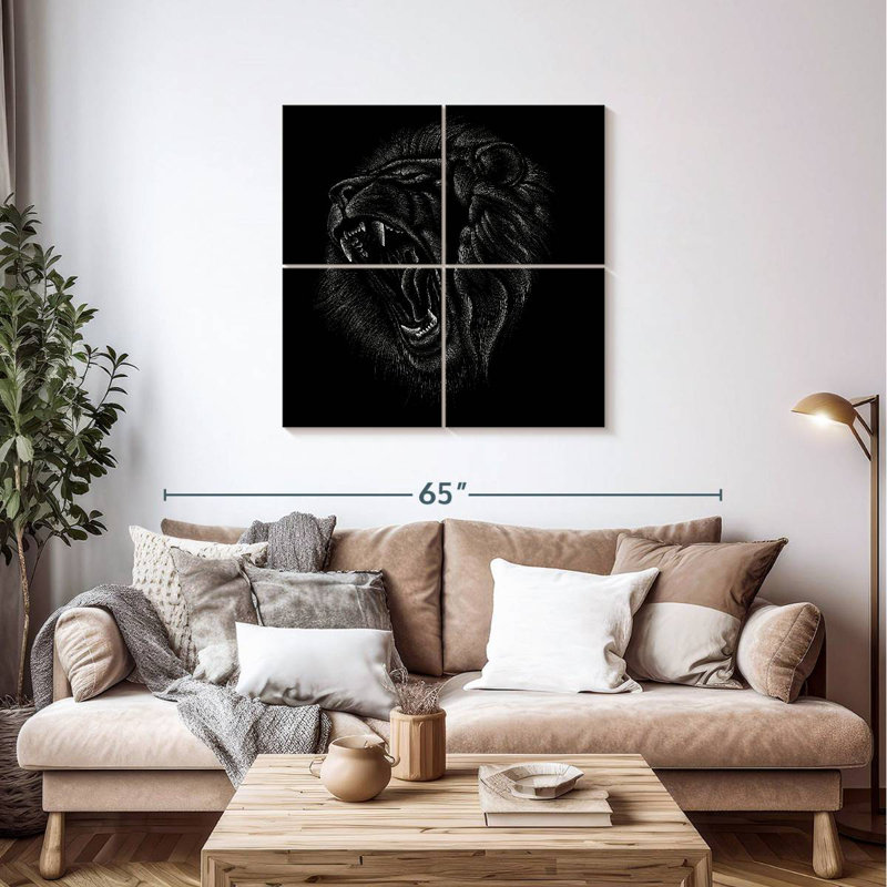 Angry Lion Head