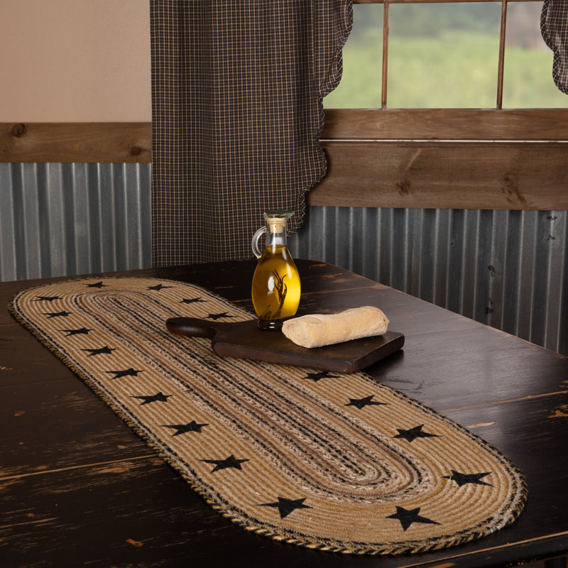 Kettle Grove Geometric Oval Table Runner, 48" L x 13" W