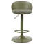 Tabouret réglable contemporain en métal et en tissu, ensemble de 2-240726293