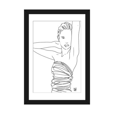 " Line Art Lady " by Giuseppe Cristiano
