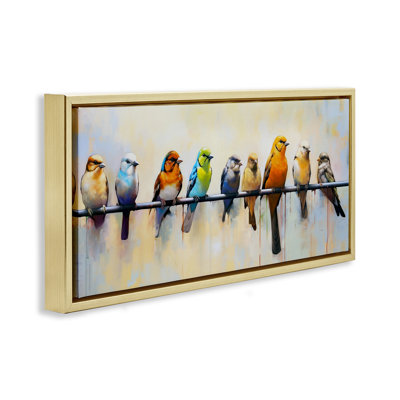 Oiseaux modernes perchés