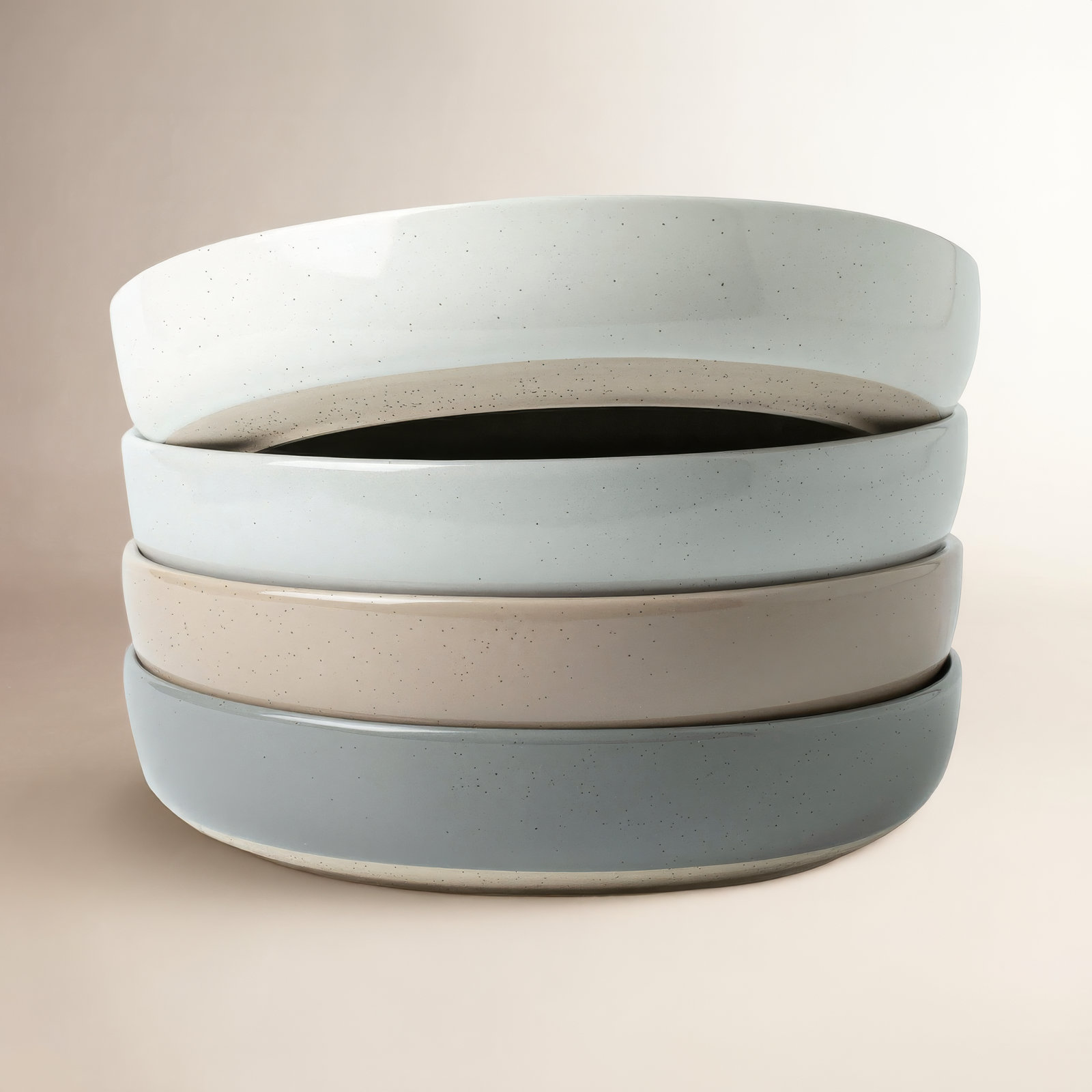 33oz Stoneware Pasta Bowl, Multicolor