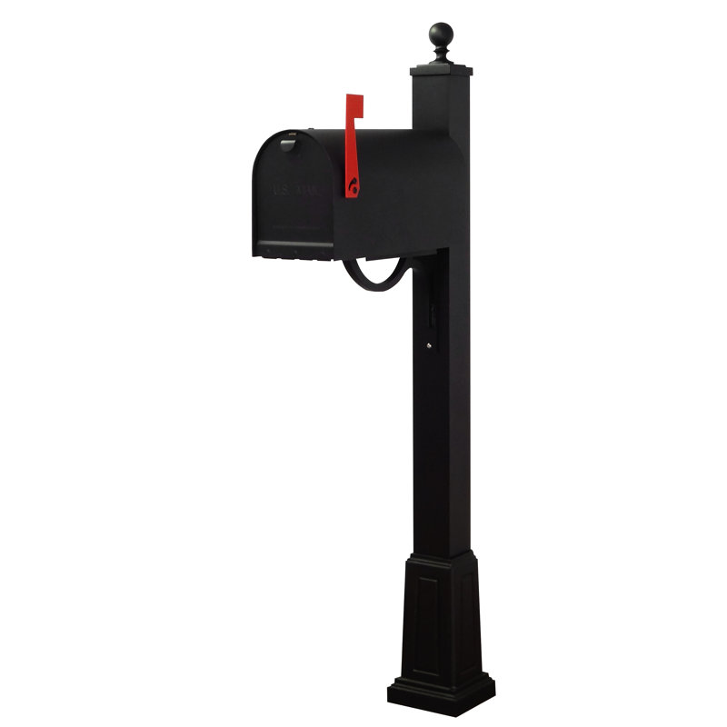 Titan Aluminum Post Mounted Mailbox