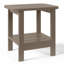 Ensemble de chaises longues d'extérieur inclinables en poly 2 pièces avec roulettes et porte-gobelet-663650706