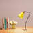 Industrial Table Lamp with Iron Body & Hornbeam Base, 5.5 in Diameter x 20.5 in Height | E27 Socket (Max 40W), 7.1 in Base Plate Diameter | 78.7 in Cable Length | Stylish Solid Color Design for Modern Home & Office Décor-1099775612