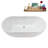 62.2'' x 28.7'' Soaking Acrylic Bathtub-95288344