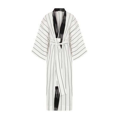 Classic Kutnia Black White Kimono