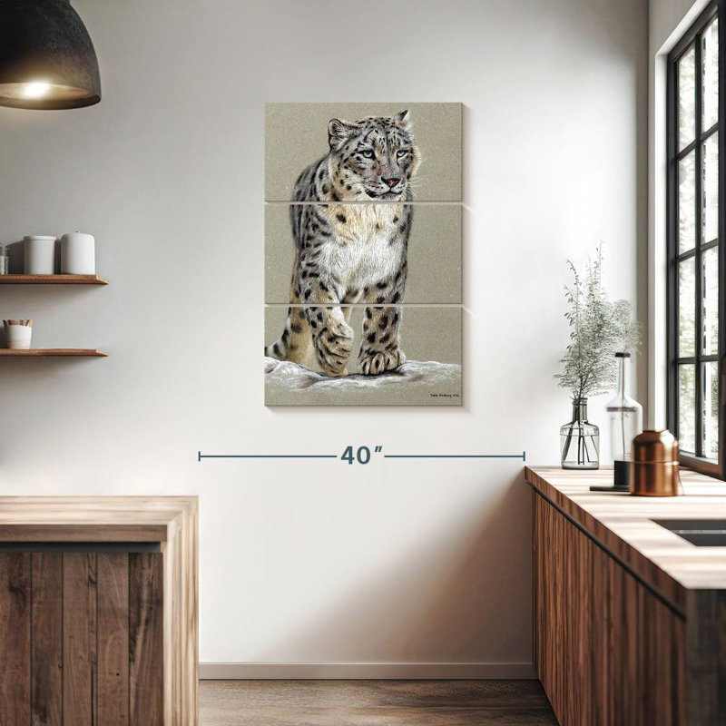 Brampt Snow Leopard II, 38" H x 24" W