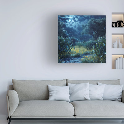 R3darch0n Moonlit Clearing Canvas Art