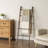 Wood Blanket Ladder with Industrial Black Pipe