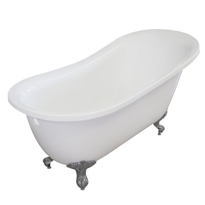 66.5'' x 30'' Freestanding Soaking Acrylic Bathtub
