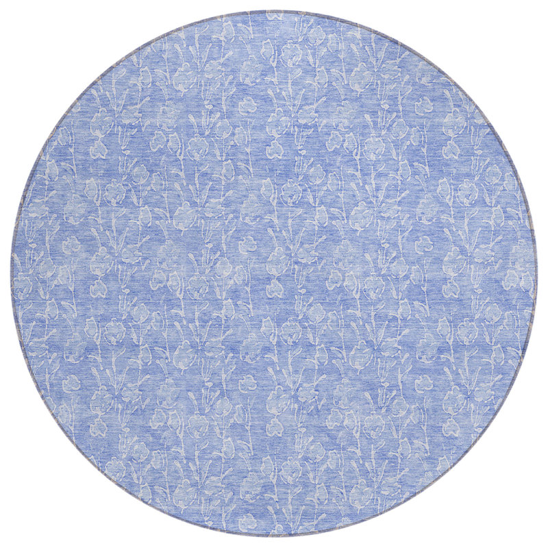 Tapis ivoire rond 8 po