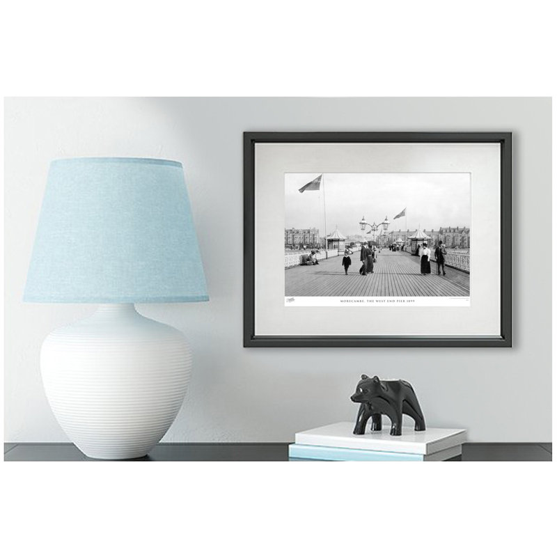Morecambe, The West End Pier 1899 - Single Picture Frame Print, 60cm H x 80cm W x 2.3cm D