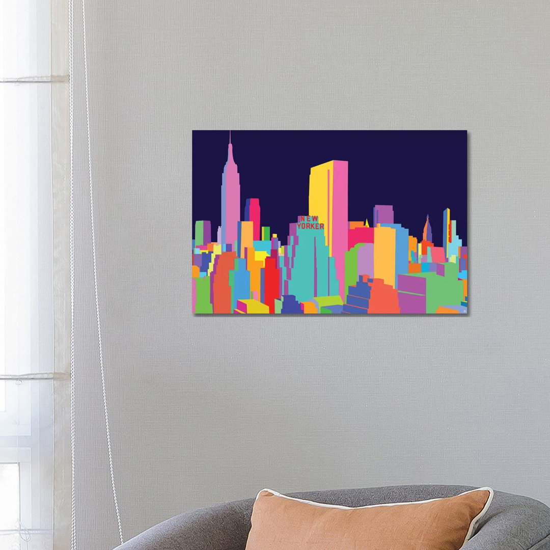 New Yorker und Empire State Building von Yoni Alter - Leinwand ohne Rahmen Giclée auf Leinwand