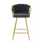 Chaise de bar en lin de conception moderne avec tabourets hauts-1256943799