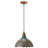 Mcmeans 1-Light Faux Blue Patina Metal Pendant 