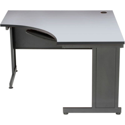 Corner Metal Base Desk Shell