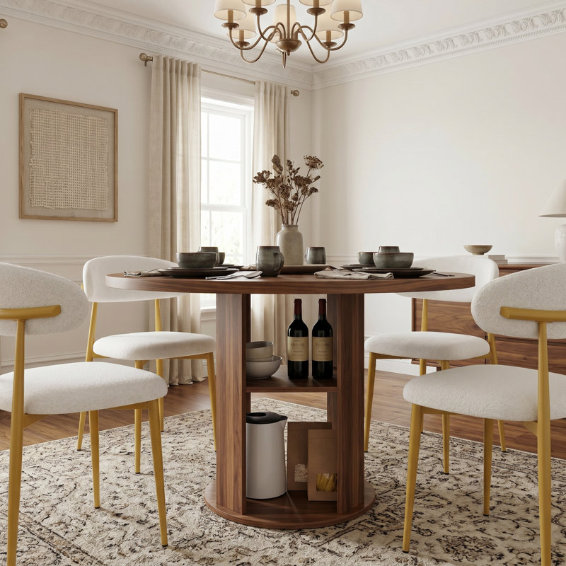 Dining Table Set, Light Brown