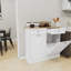 Armoire à ordures inclinable à deux tiroirs et à deux compartiments, durable et élégante pour les cuisines modernes