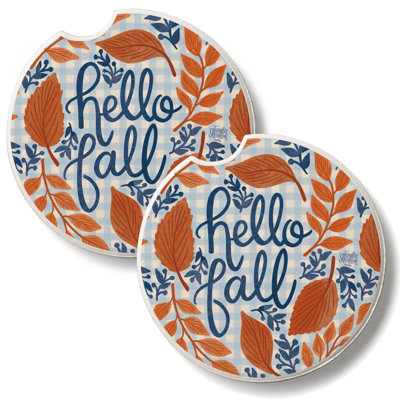 Ensemble de 2 sous-verres Hello Fall