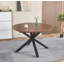 Table extensible polyvalente avec pieds en métal stables et plateau en panneau de fibres à densité moyenne pour divers environnements