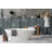 Karatsu 4.5 in. x 9 in.  Fluted Kit-Kat Porcelain Wall Tile (6.86 Sq. Ft. / Case)-116014962