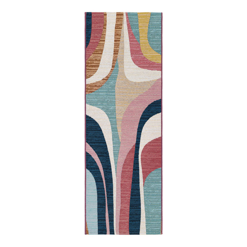 Slate Hower Indoor/Outdoor Area Rug, Runner 2' x 6'1"