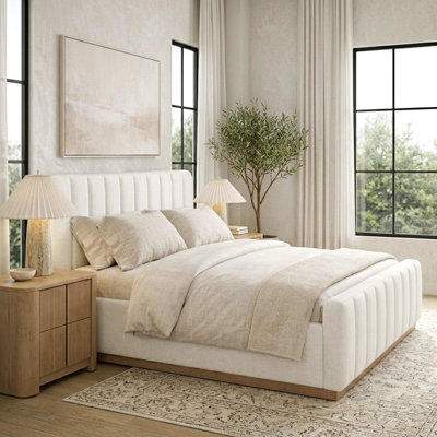 Upholstered Panel Bed