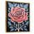 Toile avec cadre flottant or