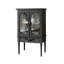 Buffet décoratif rétro en bois manufacturé noir-330312366