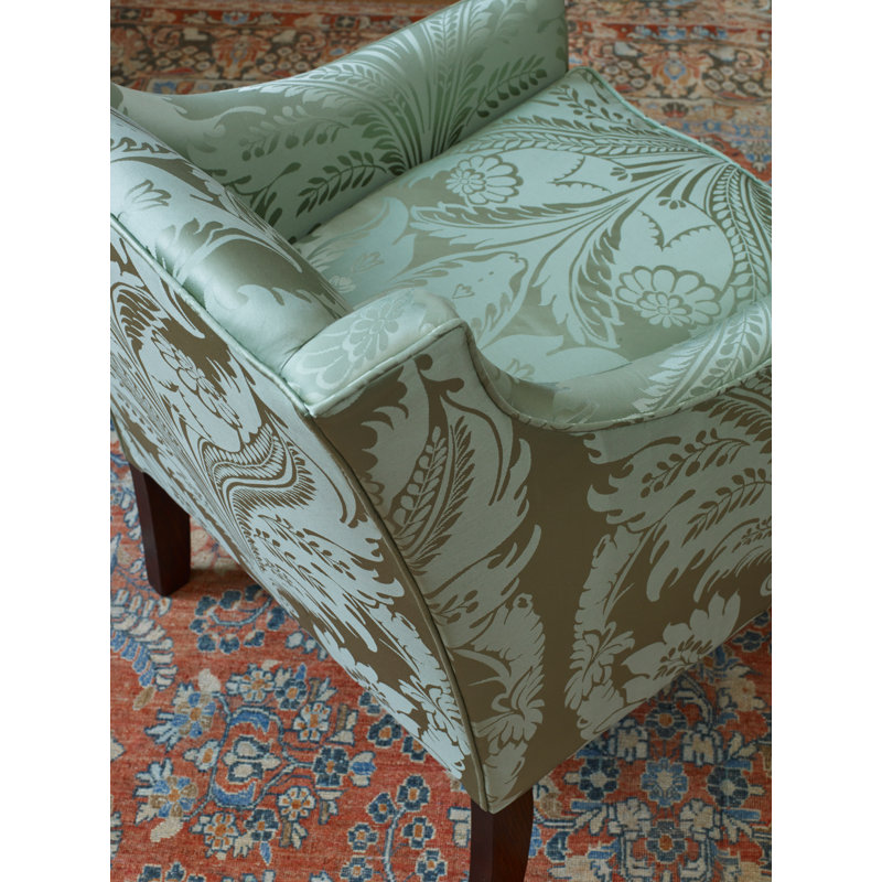 Suffolk Clandon Damask Fabric, Eau de Nil