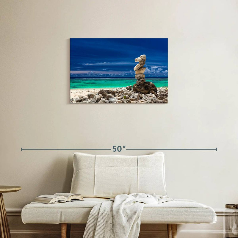 Gillard, îles Cook, pierres du récif, H 20 po x l 30 po
