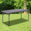Noah 48.25" Plastic Rectangular Adjustable Fold-in-Half Table with Handle-26400193